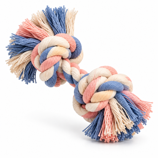ColorPop Braided Knot Rope Dog Toy
