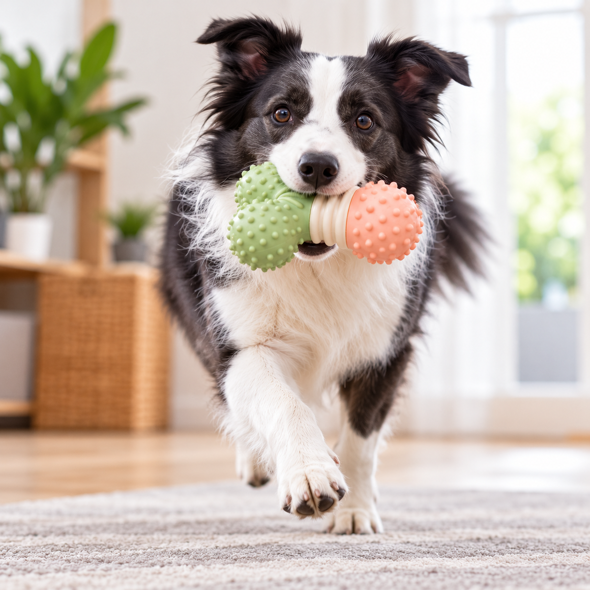 Orbit Bounce Textured Dog Chew Toy
