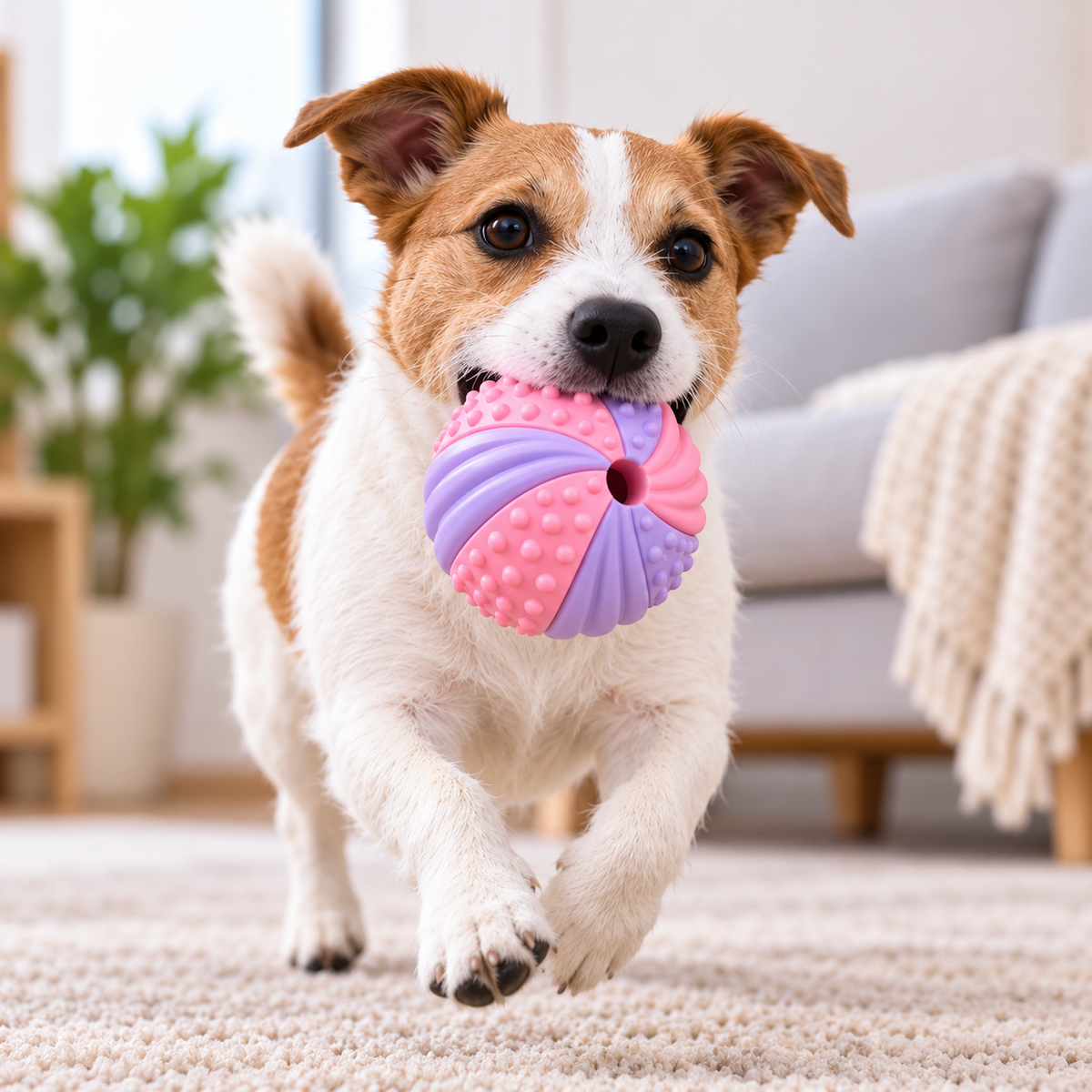 Orbit Bounce Multi-Texture Dog Ball