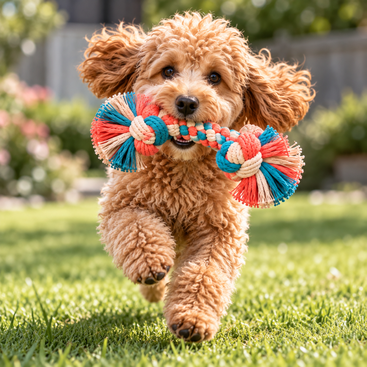 ColorPop Double-Knot Rope Dog Toy
