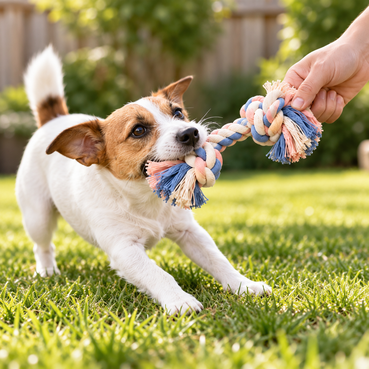 ColorPop Braided Knot Rope Dog Toy