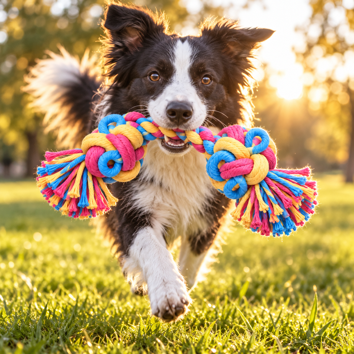 ColorPop Loop-Knot Rope Dog Toy