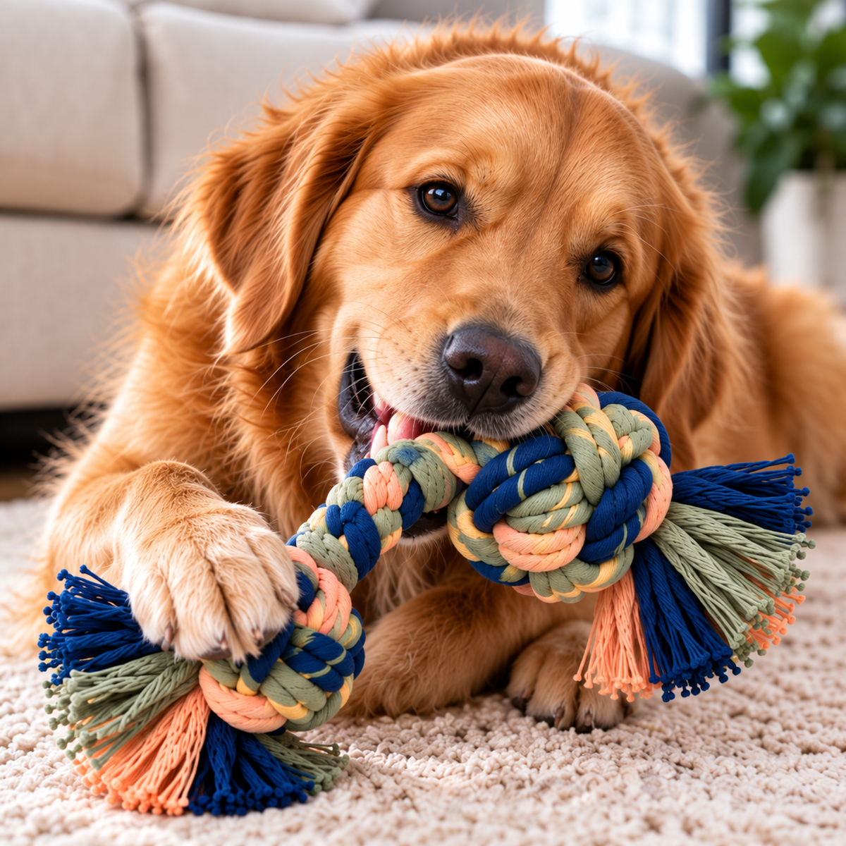 ColorPop Adventure Rope Dog Toy